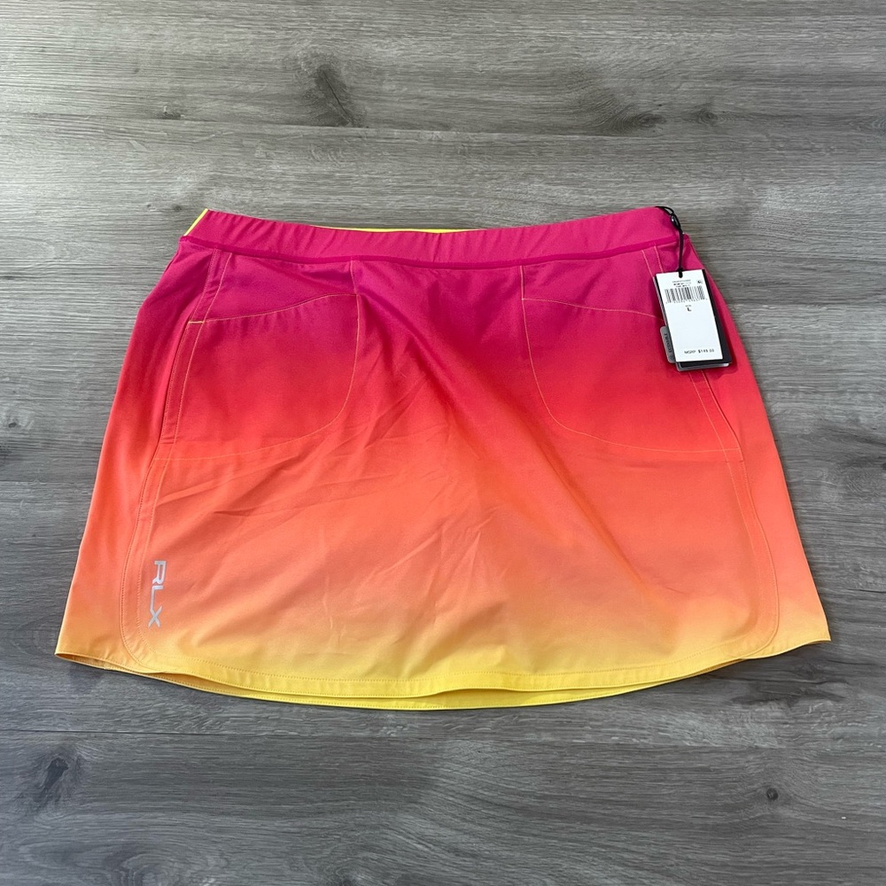NWT Womens RLX Ralph Lauren Stretch Golf Skirt - L